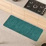 Comart - Tappeto Cucina Nancy - Antiscivolo - Lavabile in Lavatrice - Moderna Passatoia in Ciniglia - Runner per Corridoio e Cucina - Morbido e Resistente - Made in Italy - Giada - 50x130 cm