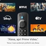 Amazon Fire TV Stick HD (Ultimo modello), TV gratuita e in diretta, telecomando vocale Alexa, controlli per Casa Intelligente, streaming HD