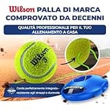 MOVEMATE Dispositivo di Allenamento per Tennis/Padel con Pallina Wilson® | Innovativo Dispositivo Sportivo per Il Tempo Libero per Giocare e Allenarsi all'aperto, in Giardino