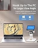 Microscopio Digitale, Microscopio Elettronico Portatile da 4,3 Pollici 1080P con 8 luci LED Regolabili, Microscopio USB 50-1000X per bambini/adulti, Vista PC, Compatibile Windows/MacOS